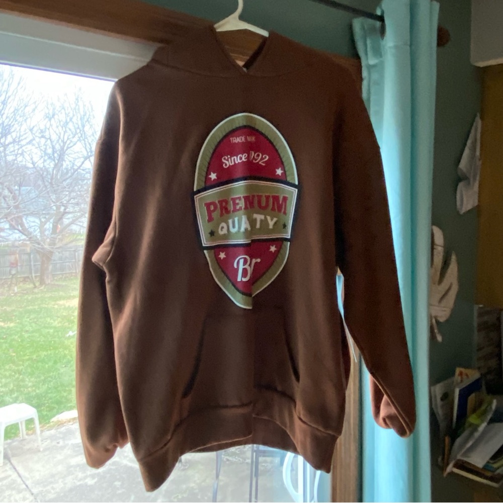 Novelty beer bottle hoodie
